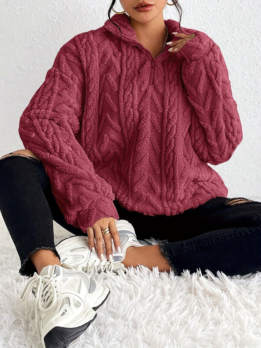 Lila™ | Chic Half-Zip Sweater