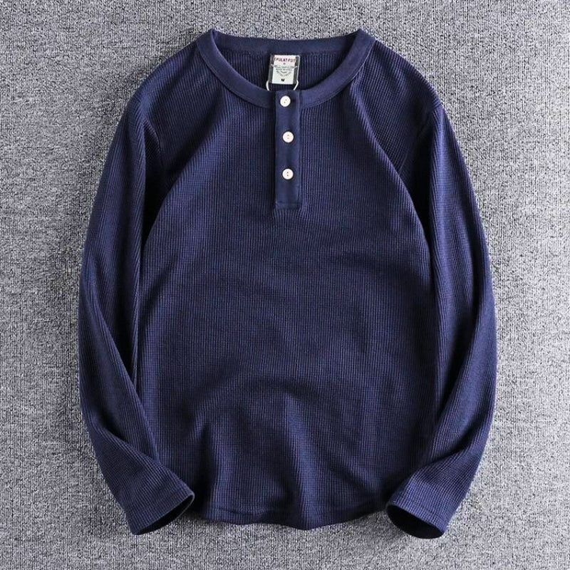 Waffle Knit Henry Collar