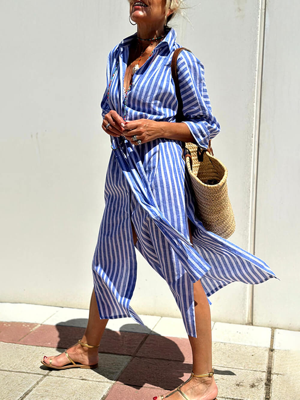 Elia™ | Striped Shirtdress