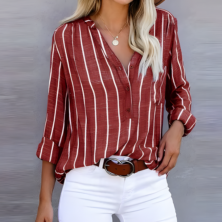 Tatjiana™ | Trendy Striped Blouse