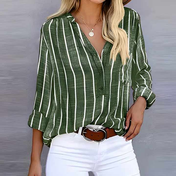 Tatjiana™ | Trendy Striped Blouse