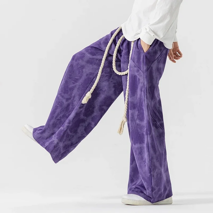 Edge Drift Relaxed-Fit Wide-Leg Sweatpants