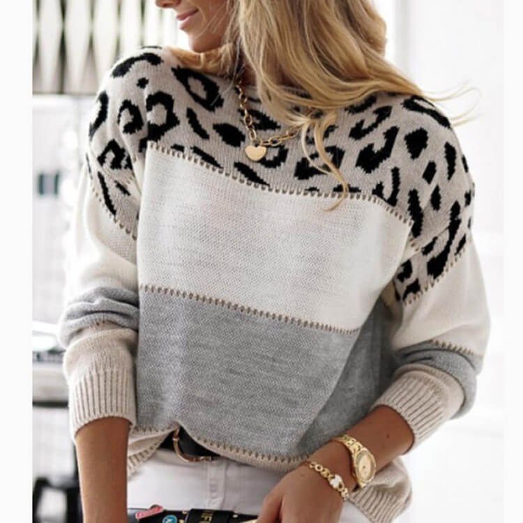 Julia™ | Comfortable Animal Print Sweater