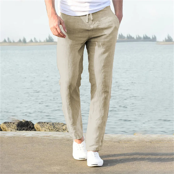 Zephyr Cotton-Linen Pants