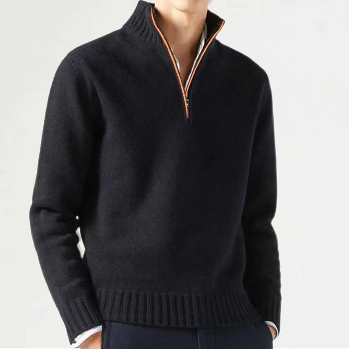 Men's Cashmere Zipper Sweater