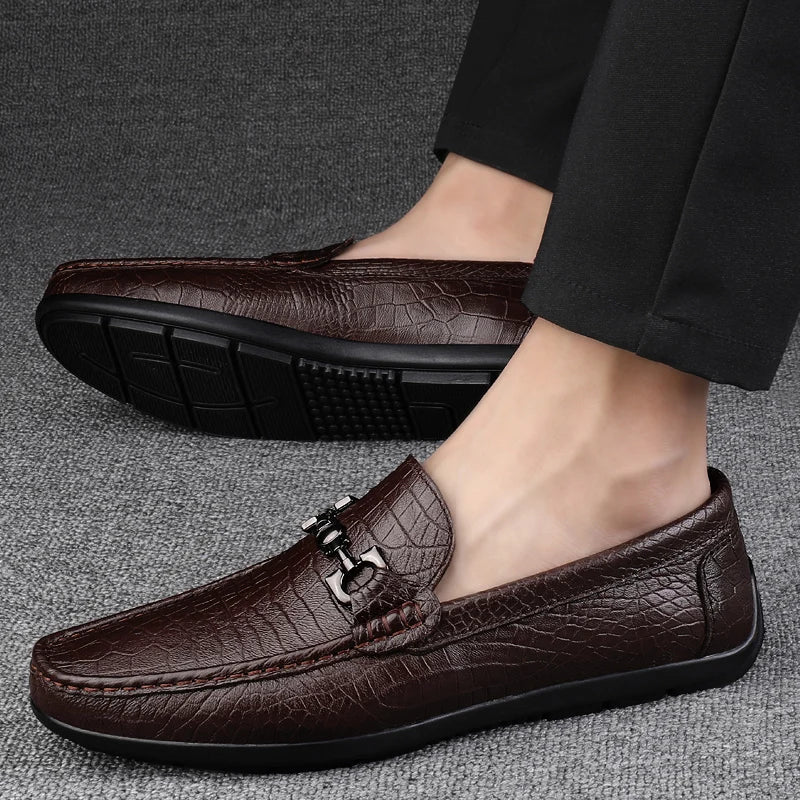 Giovanni Leather Loafers