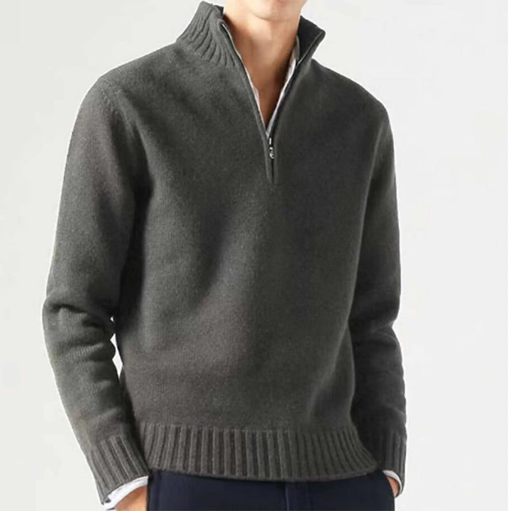 Men's Cashmere Zipper Sweater