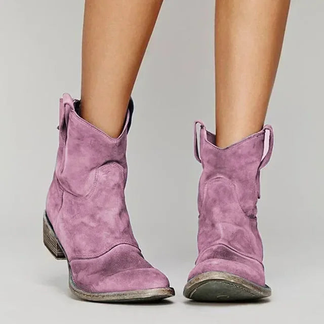 Deveny™ | Vintage Cowboy Ankle Boots