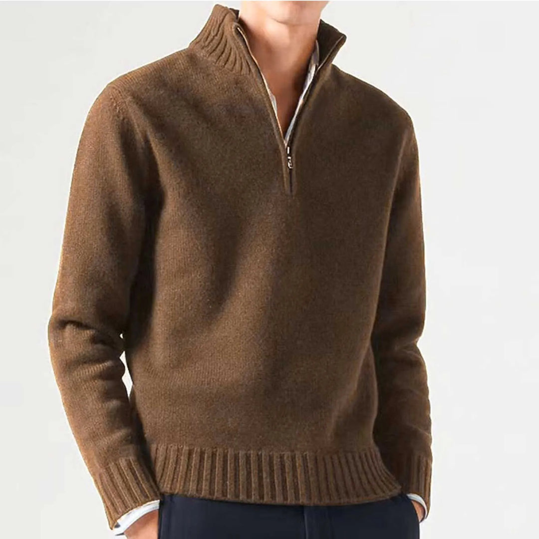 Men's Cashmere Zipper Sweater