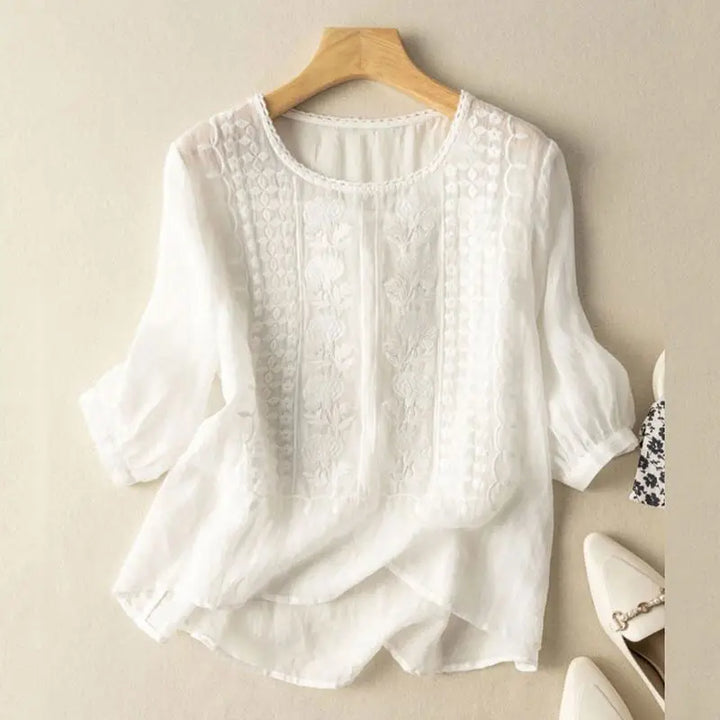 Arrianne™ | Embroidered Relaxed Blouse