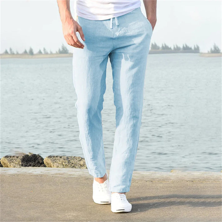 Zephyr Cotton-Linen Pants