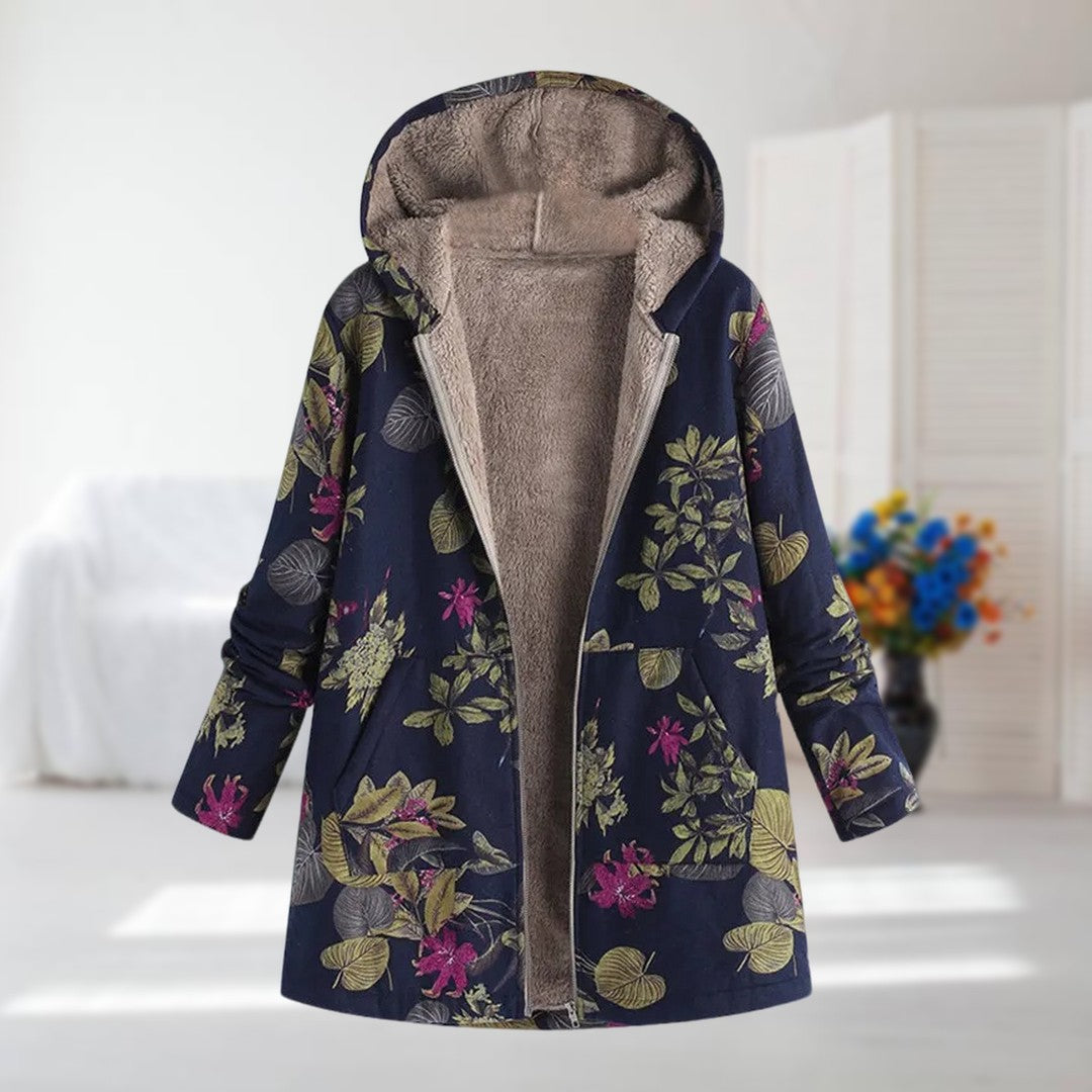 Florence™ | Floral Print Autumn Coat