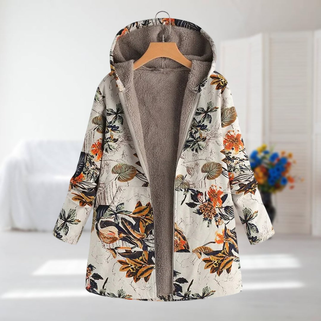 Florence™ | Floral Print Autumn Coat