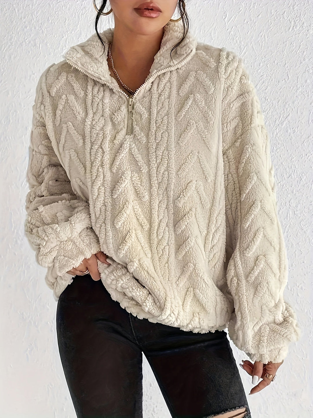 Lila™ | Chic Half-Zip Sweater