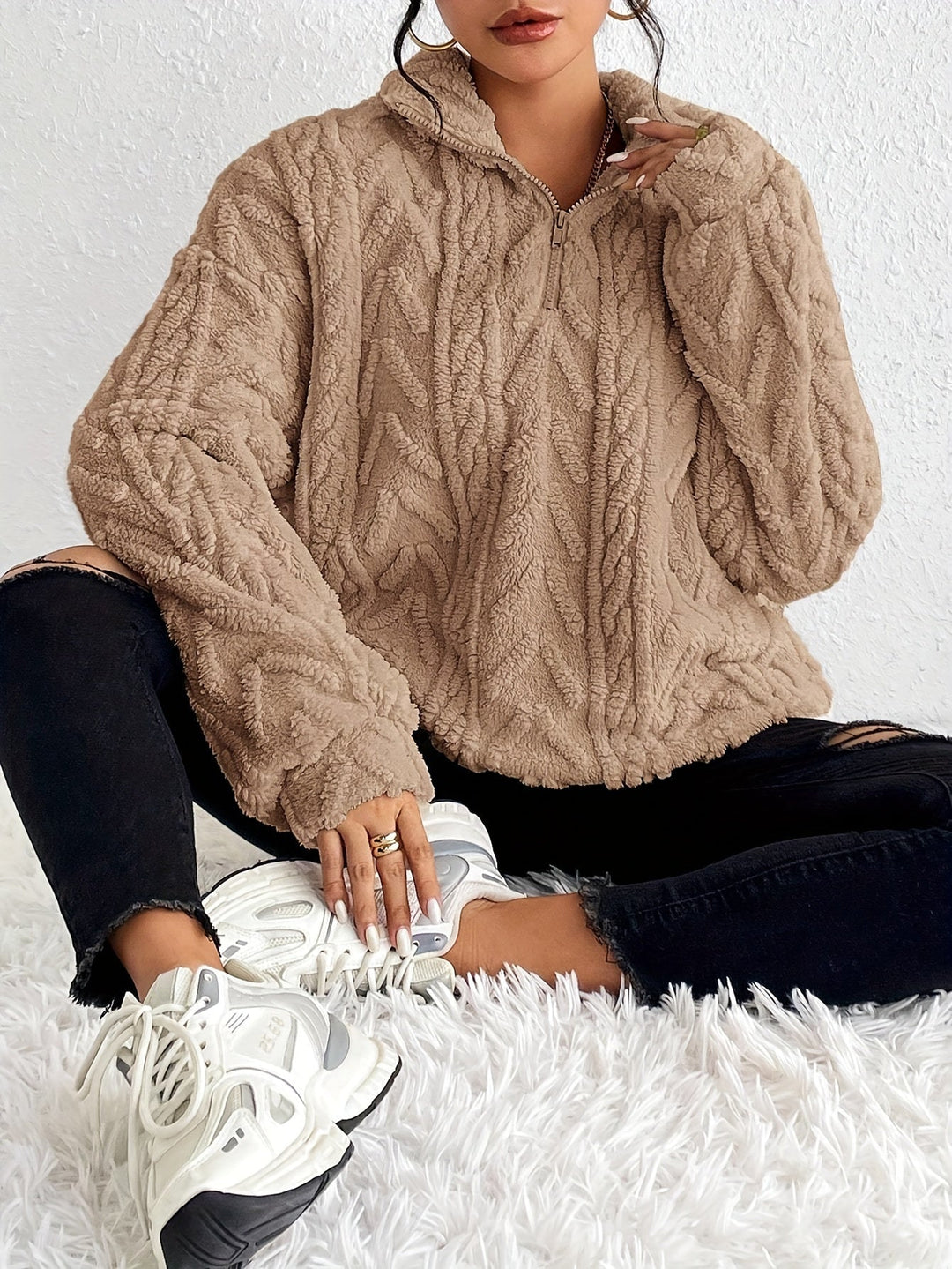 Lila™ | Chic Half-Zip Sweater