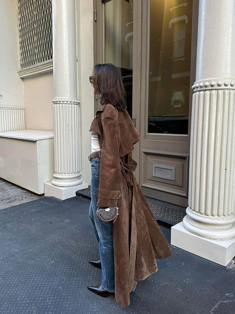 Emilia™ | Suède Trenchcoat